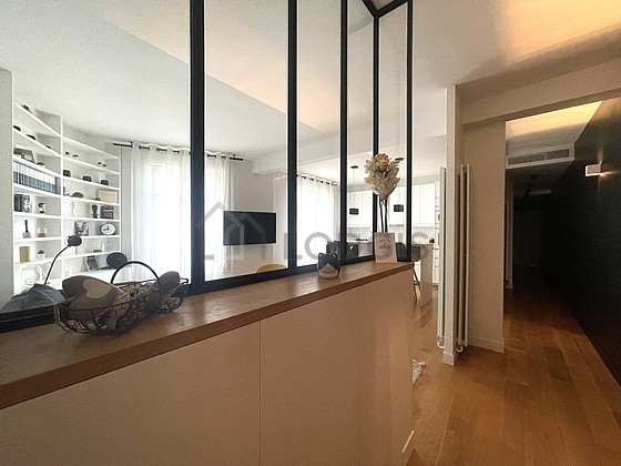 Entrance with wooden floor