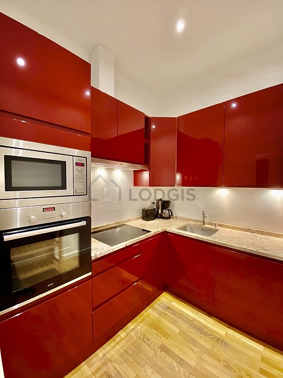 Great kitchen with wooden floor