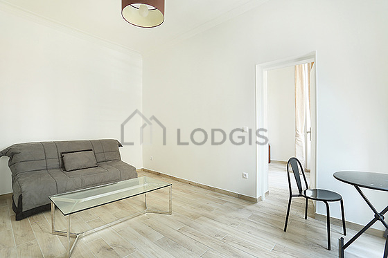 Living room with windows