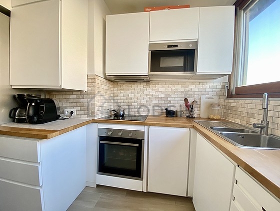 Great kitchen with wooden floor