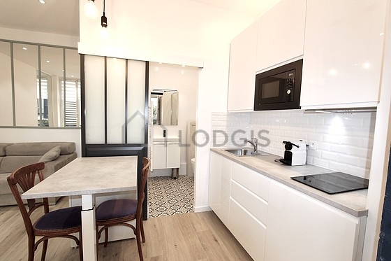 Great kitchen with wooden floor