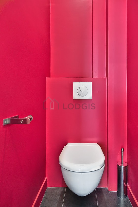 Toilets separated from the bathroom
