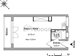 Apartamento Lyon 8° - Salón