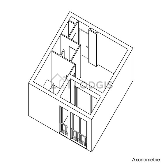 Living room furnished with 1 loft bed(s) of 140cm, sofa