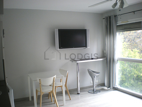 Séjour équipé de 1 canapé(s) lit(s) de 130cm, télé, 2 chaise(s)