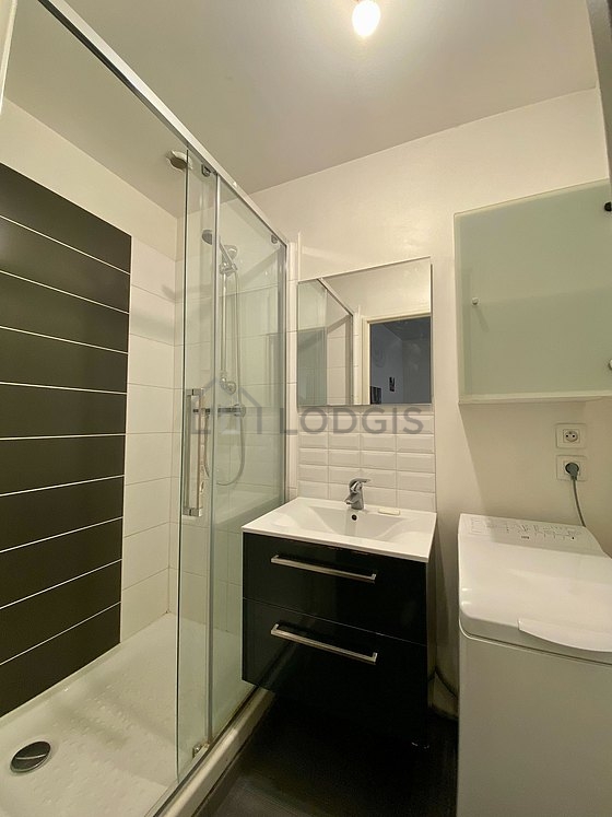 Bathroom with tile floor