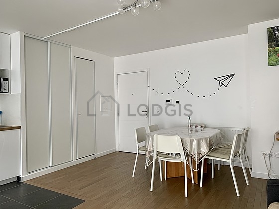 Living room with windows