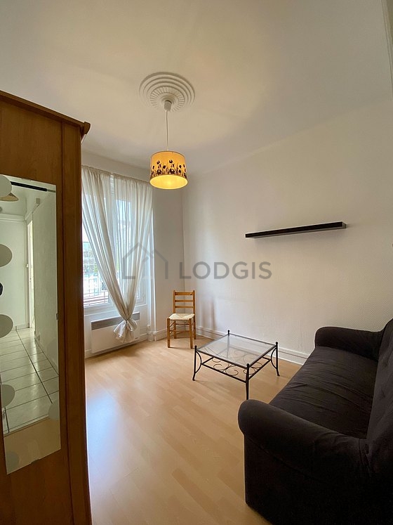 Living room with wooden floor