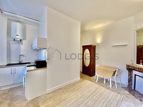 Great kitchen with wooden floor