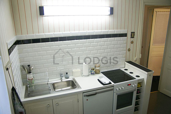 Bright kitchen with windows