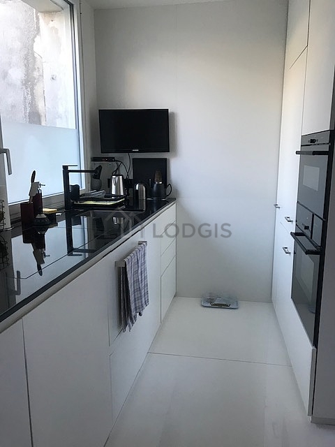 Great kitchen with tile floor