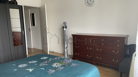 Bedroom with windows