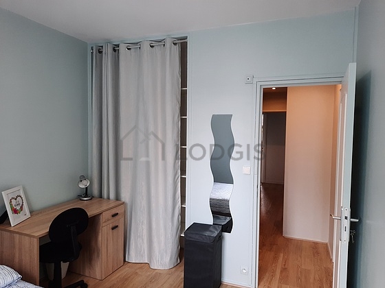 Bedroom with windows
