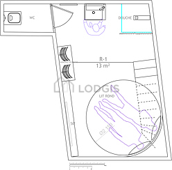 dúplex París 14° - Salón