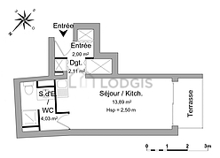 Apartamento París 11° - Salón