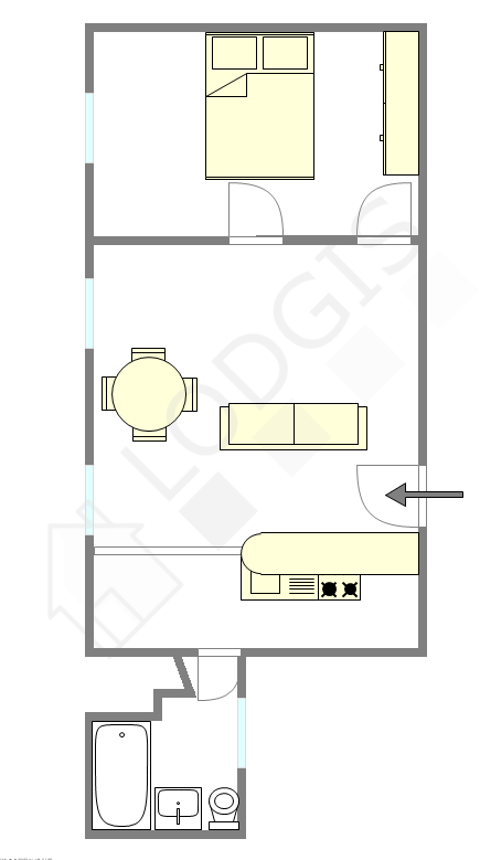 Apartamento Paris 4° - Plano interativo