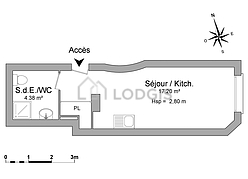 Apartamento Paris 11° - Salaõ