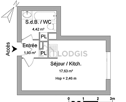 Wohnung Paris 11° - Wohnzimmer