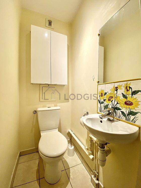 Toilets separated from the bathroom