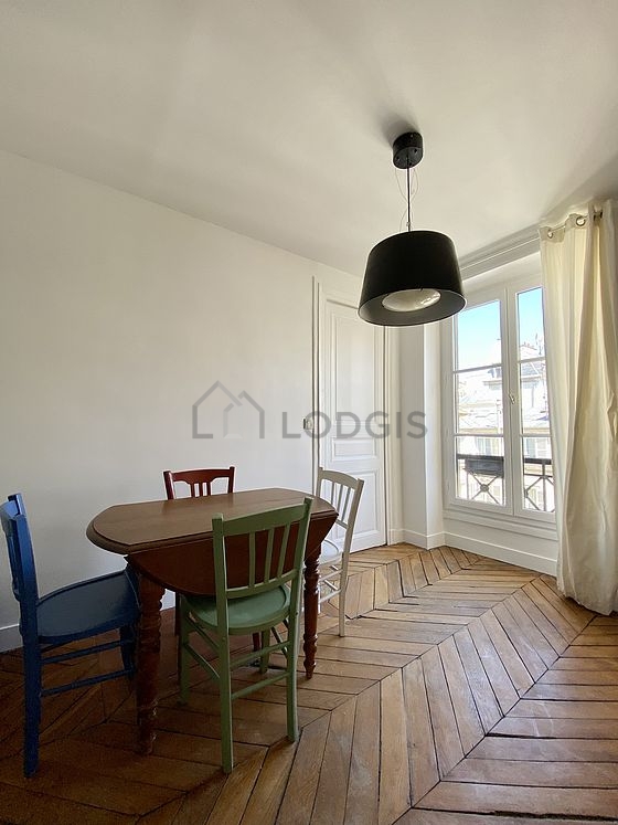 Living room with windows