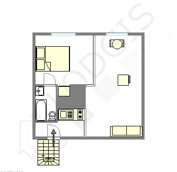 Apartment Paris 5° - Interactive plan