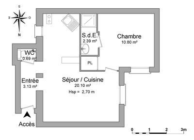 Appartement Paris 16° - Plan interactif