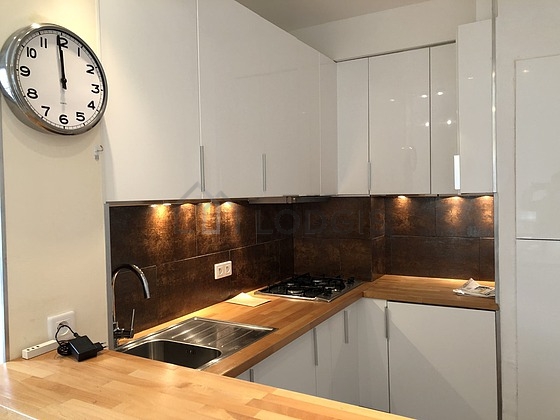 Kitchen equipped with hob