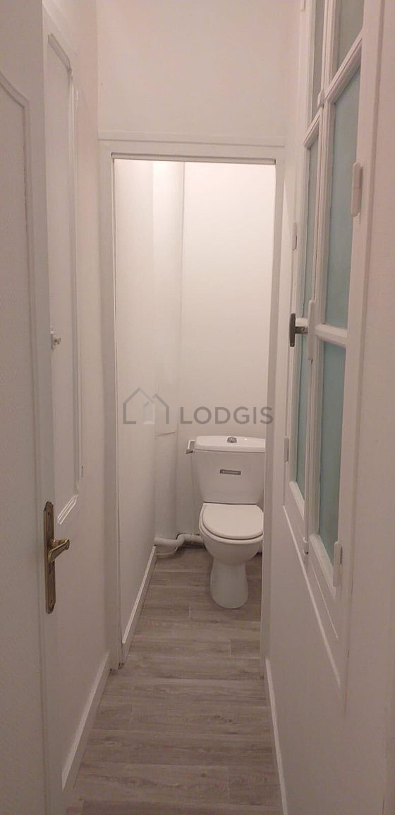 Toilets separated from the bathroom
