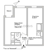 Wohnung Toulouse Centre - Wohnzimmer