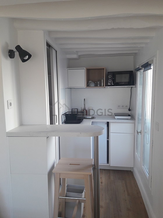 Great kitchen with wooden floor