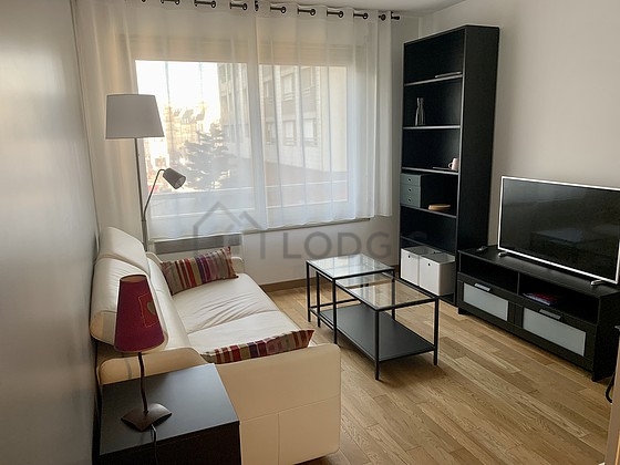 Very quiet living room furnished with 1 sofabed(s) of 140cm, tv, cupboard, 4 chair(s)