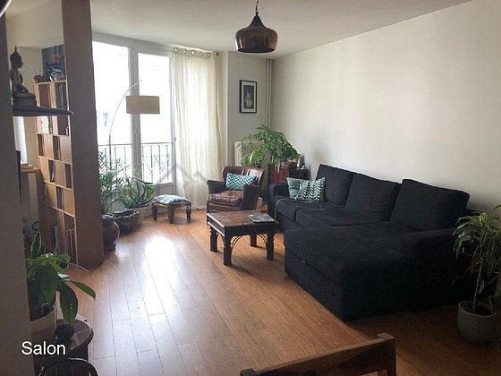 Very quiet living room furnished with 1 sofabed(s) of 160cm, tv, wardrobe, cupboard