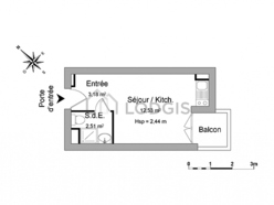 Apartamento Hôpitaux-Facultés - Cuarto de baño