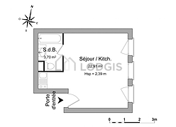 Apartamento Hôpitaux-Facultés - Cuarto de baño