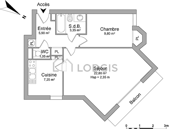 Apartment Hôpitaux-Facultés - 