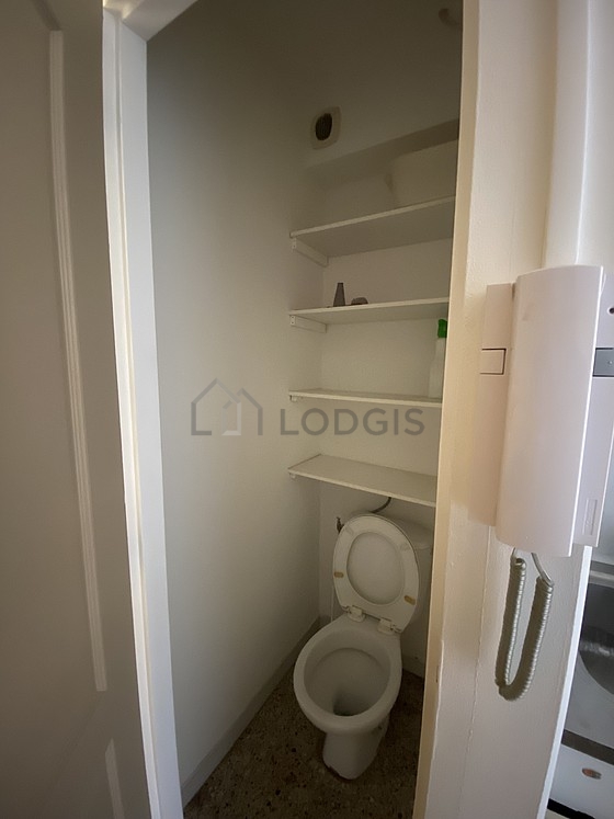 Toilets separated from the bathroom