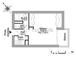 Wohnung Centre ville - Badezimmer