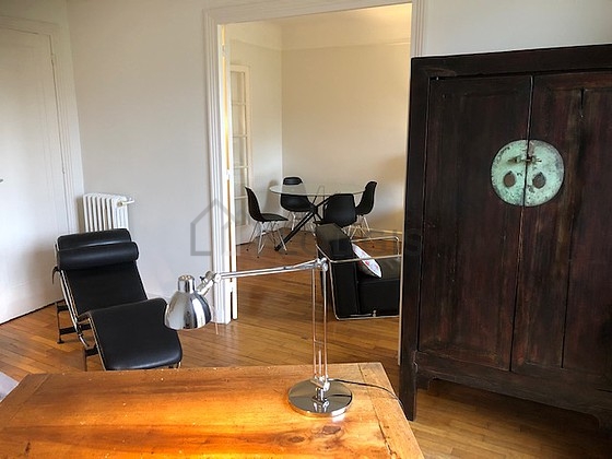 Living room with wooden floor