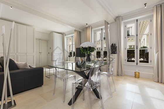 Magnifique séjour très calme et très lumineux d'un appartement à Paris