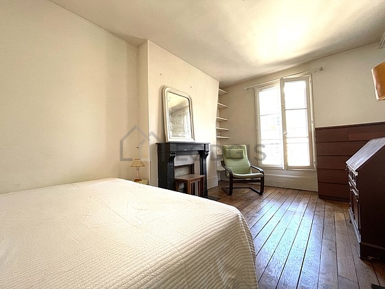 Bedroom with windows