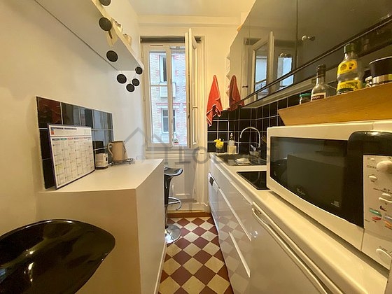 Beautiful kitchen with tile floor