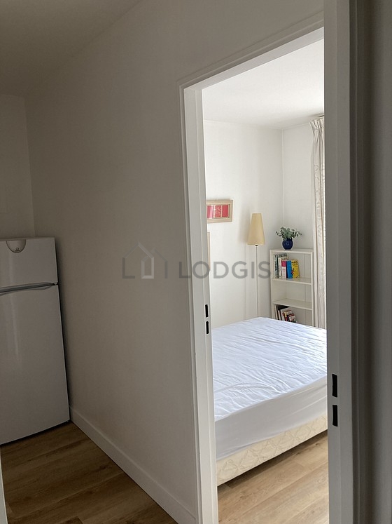 Bedroom with windows facing the courtyard
