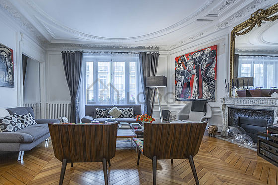 Living room with windows