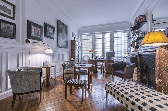 Séjour d'un appartement à Paris