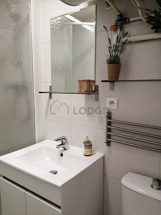 Bathroom equipped with cupboard