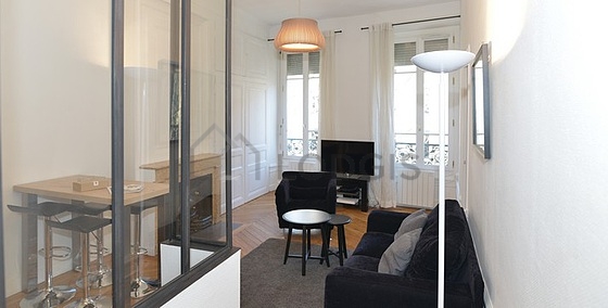 Living room furnished with tv