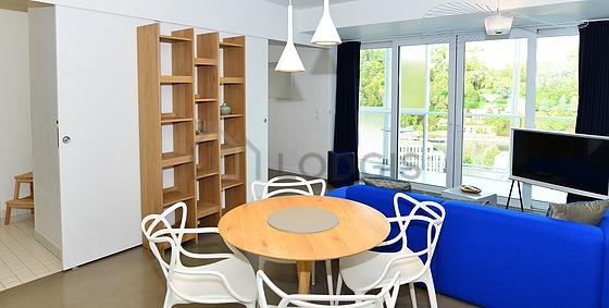 Living room with double-glazed windows