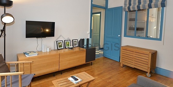 Living room with windows