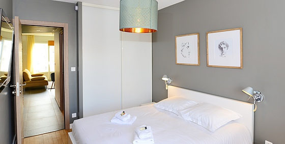 Bedroom with double-glazed windows