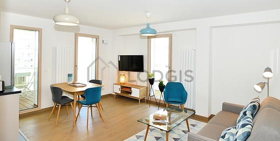 Séjour d'un appartement à Paris